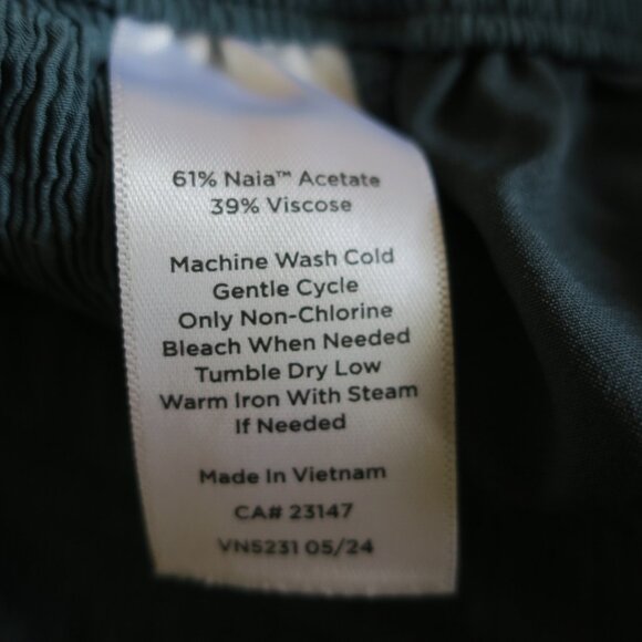 Haven Well Within Blue Textured Drawstring Naia Straight Leg Ankle Pants XL - Picture 4 of 5